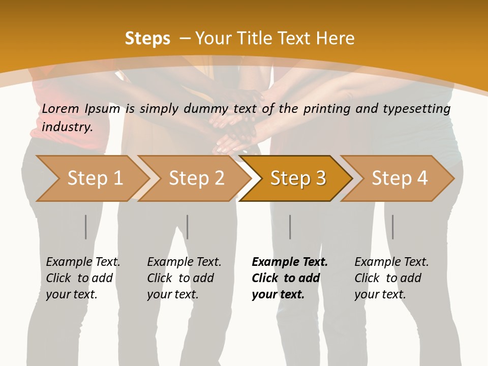 A Group Of People Holding Hands In A Circle PowerPoint Template