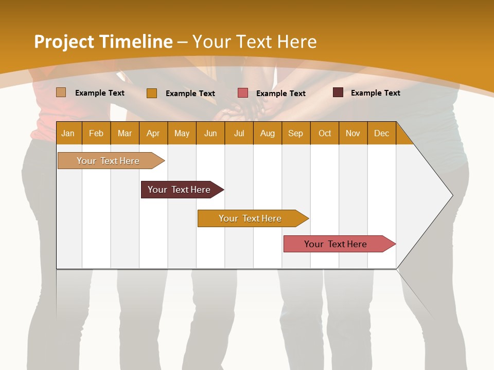 A Group Of People Holding Hands In A Circle PowerPoint Template
