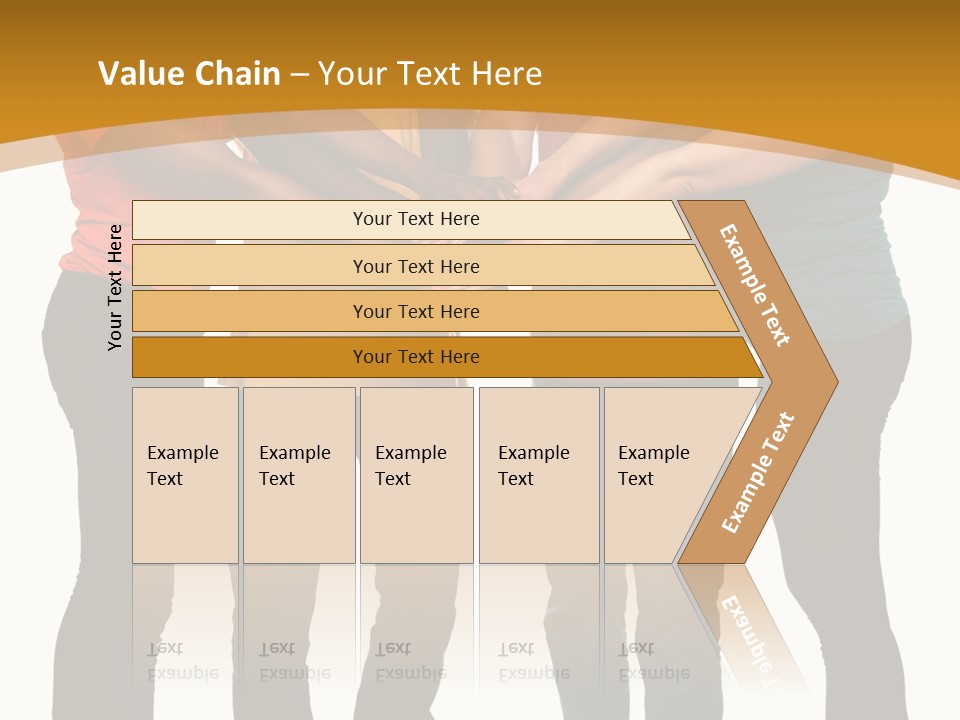 A Group Of People Holding Hands In A Circle PowerPoint Template