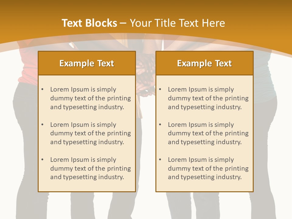 A Group Of People Holding Hands In A Circle PowerPoint Template