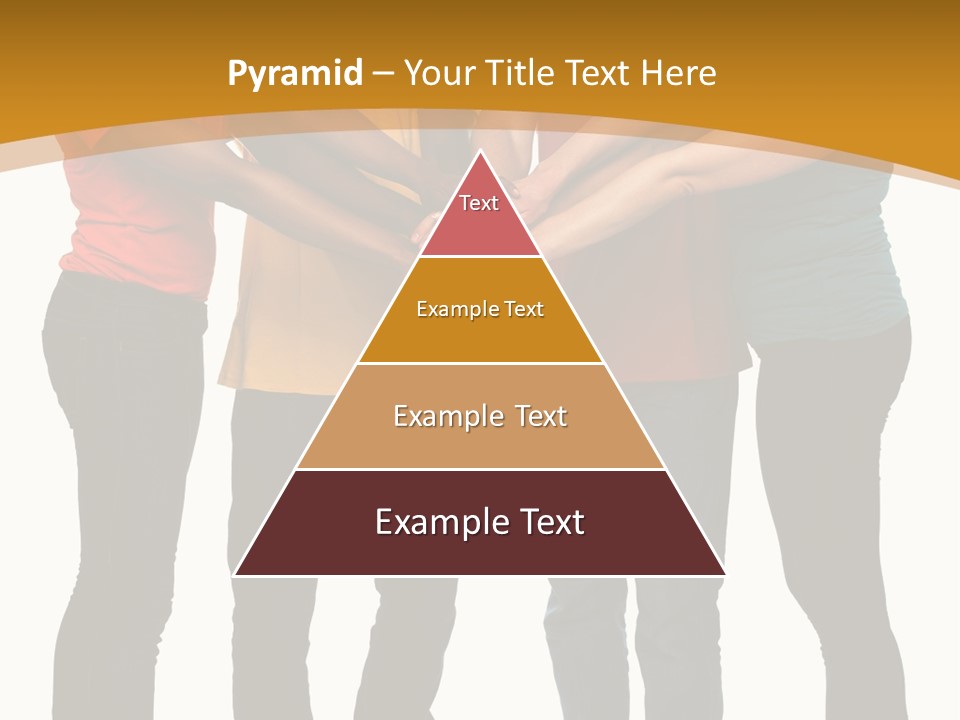 A Group Of People Holding Hands In A Circle PowerPoint Template