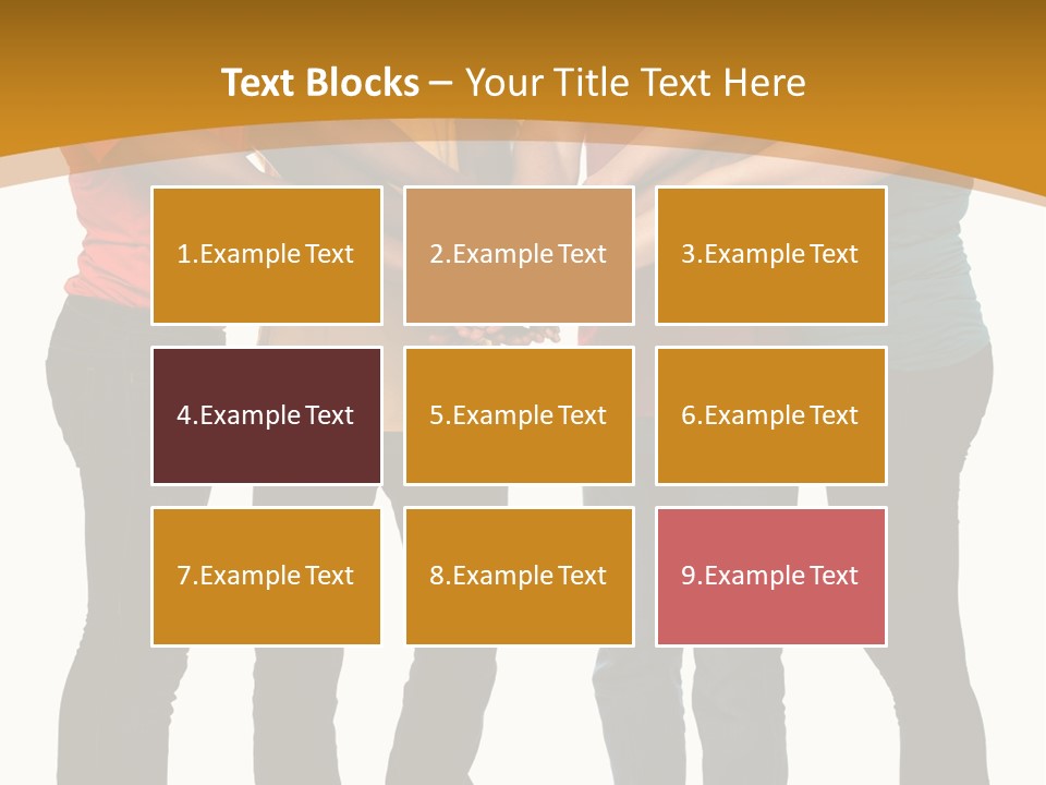 A Group Of People Holding Hands In A Circle PowerPoint Template