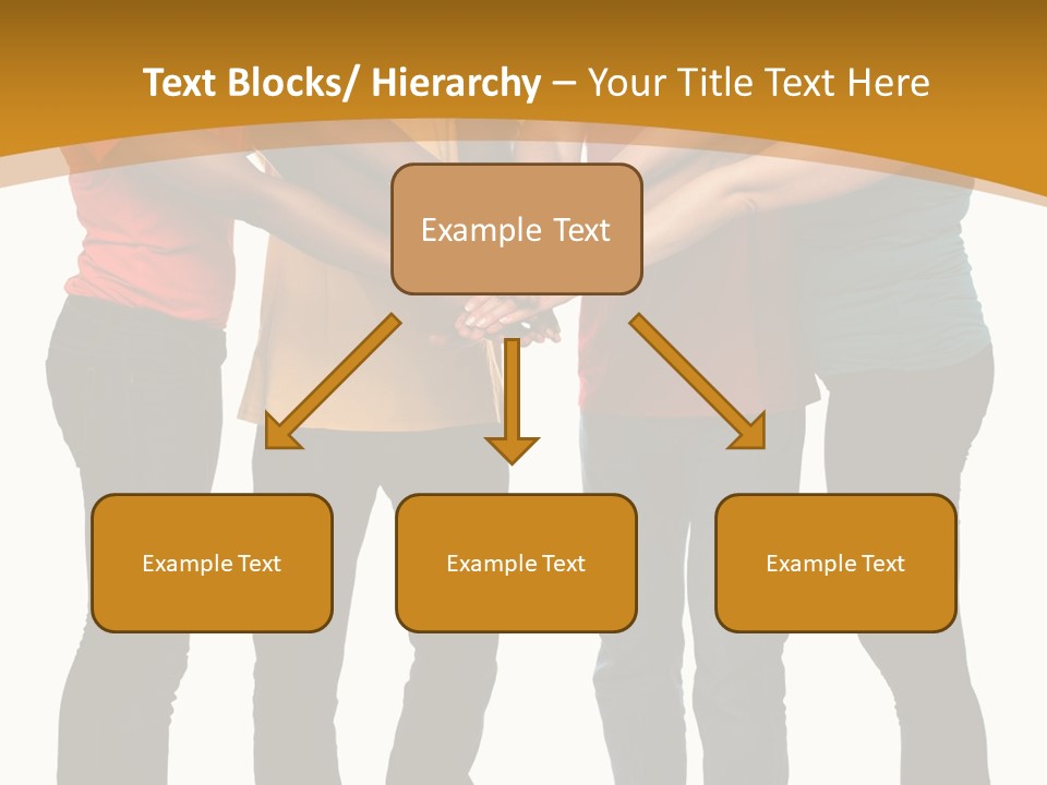 A Group Of People Holding Hands In A Circle PowerPoint Template