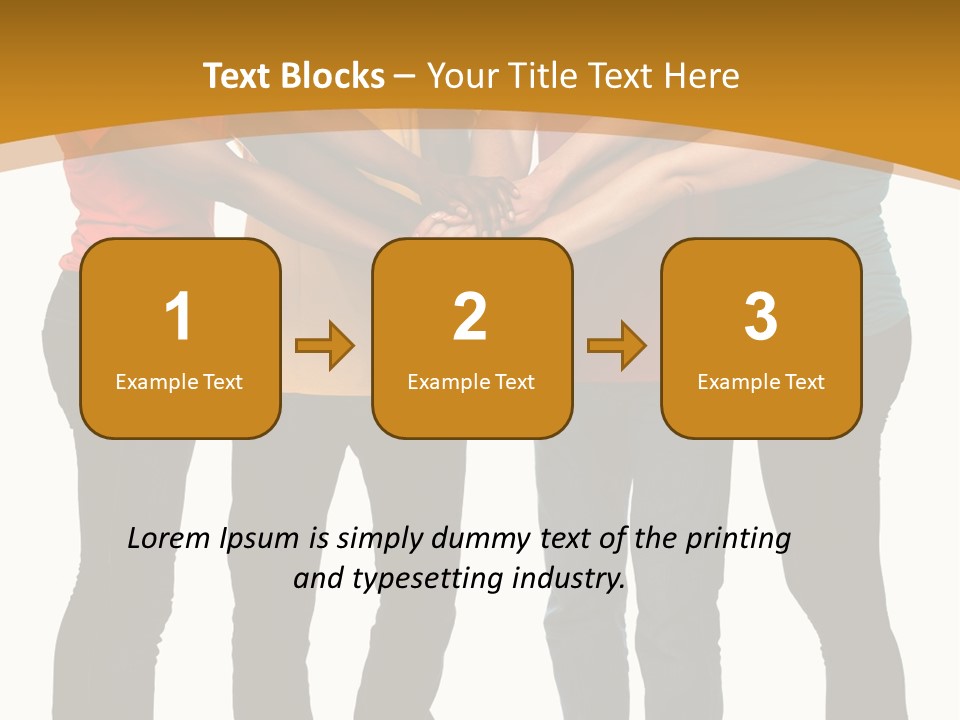 A Group Of People Holding Hands In A Circle PowerPoint Template