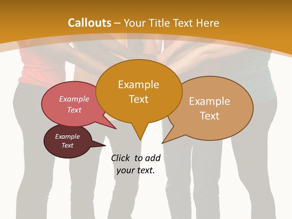 A Group Of People Holding Hands In A Circle PowerPoint Template