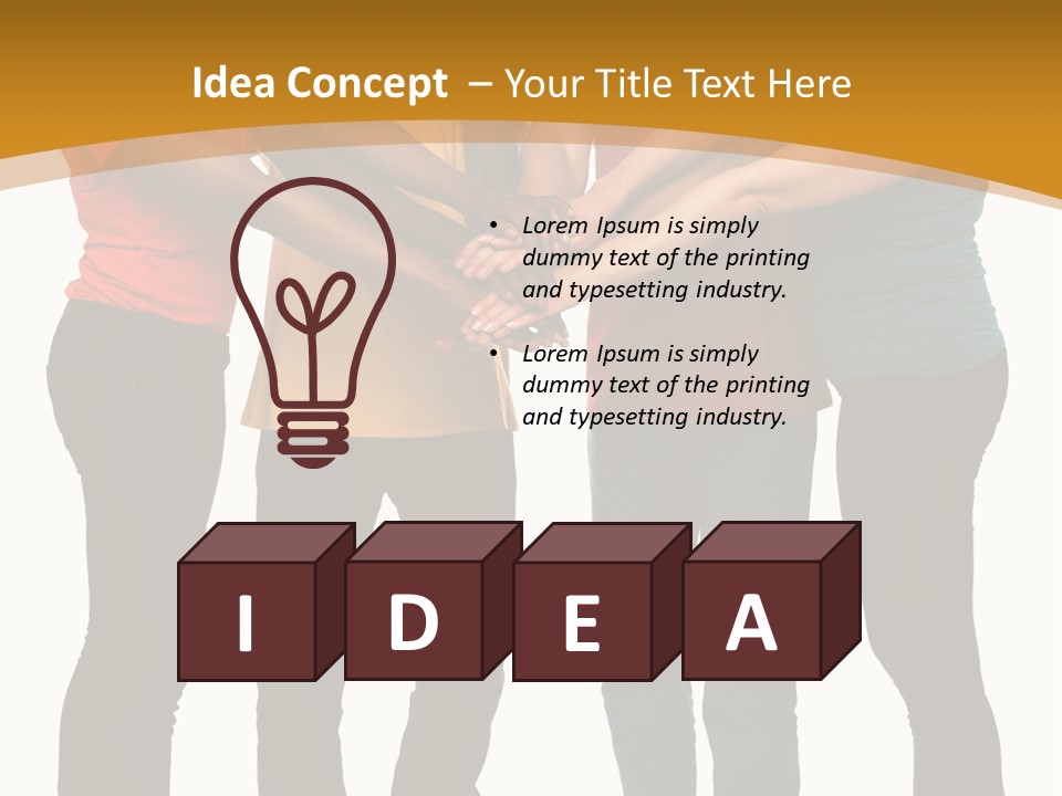 A Group Of People Holding Hands In A Circle PowerPoint Template