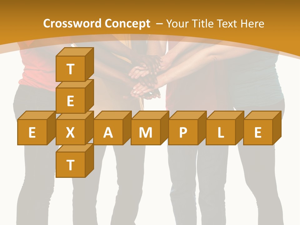 A Group Of People Holding Hands In A Circle PowerPoint Template