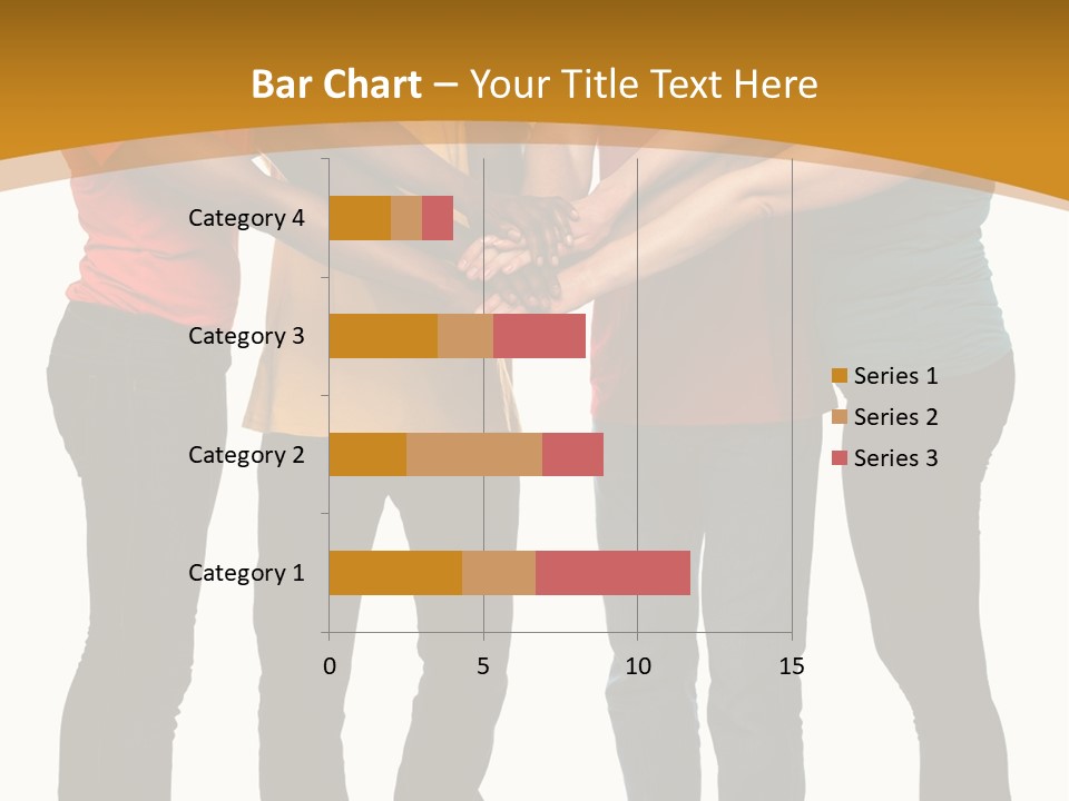 A Group Of People Holding Hands In A Circle PowerPoint Template