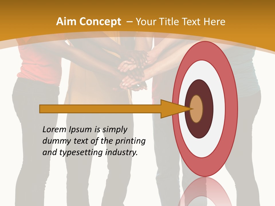 A Group Of People Holding Hands In A Circle PowerPoint Template