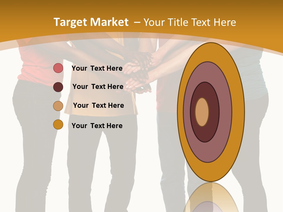 A Group Of People Holding Hands In A Circle PowerPoint Template