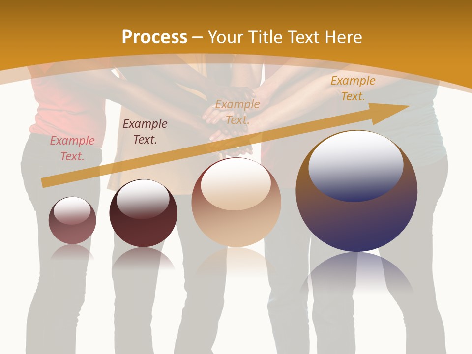 A Group Of People Holding Hands In A Circle PowerPoint Template