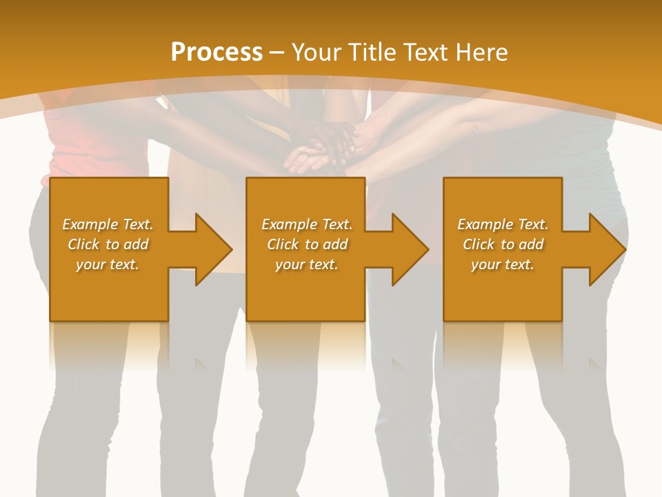 A Group Of People Holding Hands In A Circle PowerPoint Template