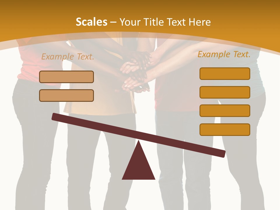 A Group Of People Holding Hands In A Circle PowerPoint Template