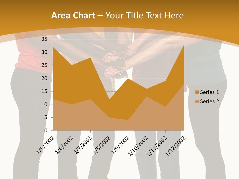 A Group Of People Holding Hands In A Circle PowerPoint Template