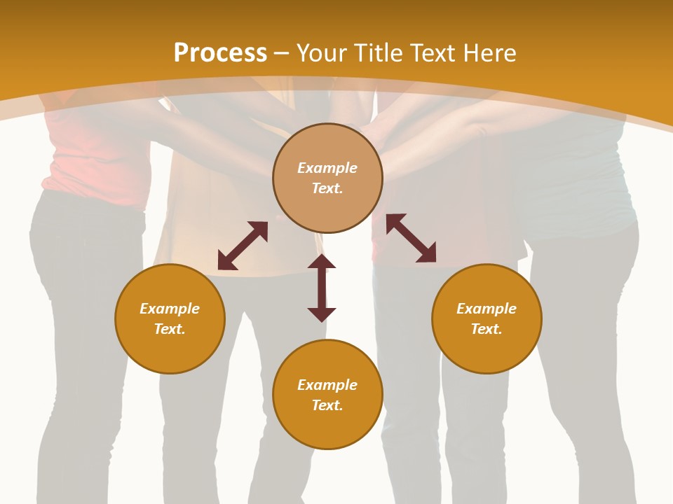 A Group Of People Holding Hands In A Circle PowerPoint Template