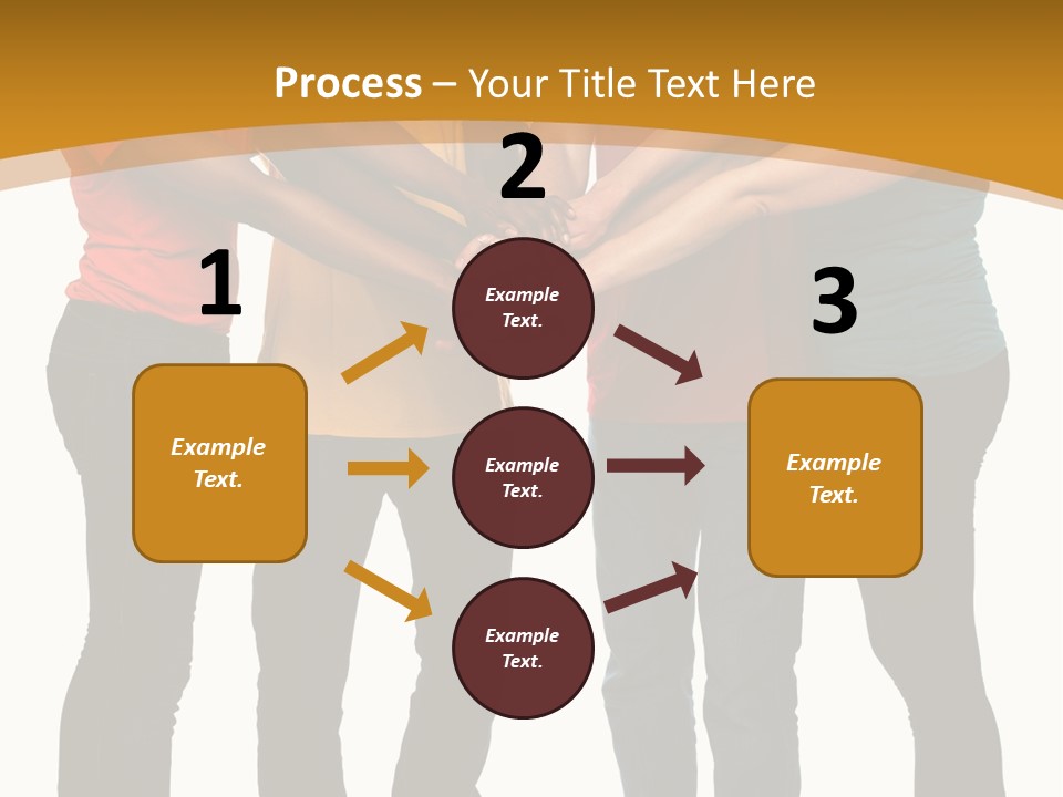 A Group Of People Holding Hands In A Circle PowerPoint Template