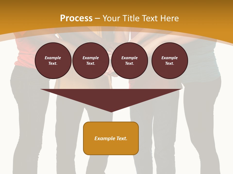 A Group Of People Holding Hands In A Circle PowerPoint Template