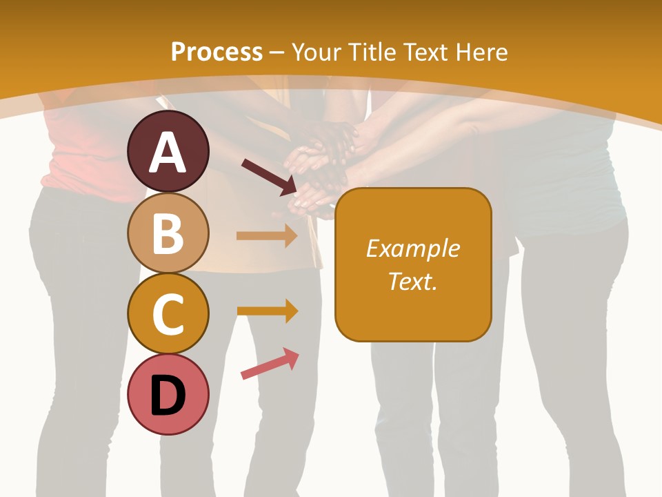 A Group Of People Holding Hands In A Circle PowerPoint Template