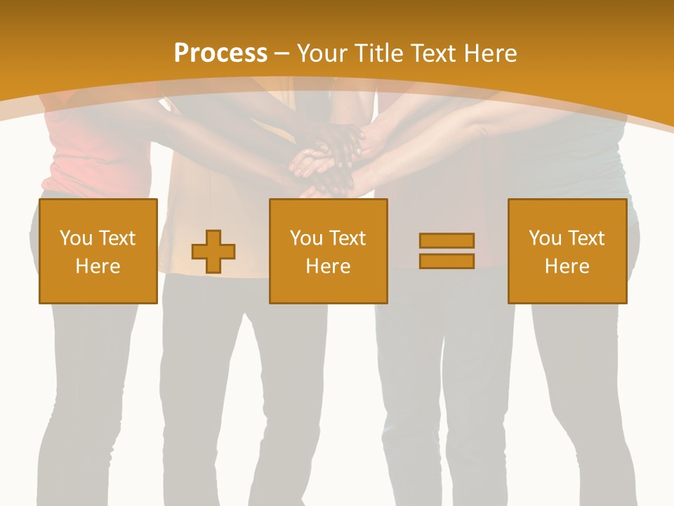 A Group Of People Holding Hands In A Circle PowerPoint Template