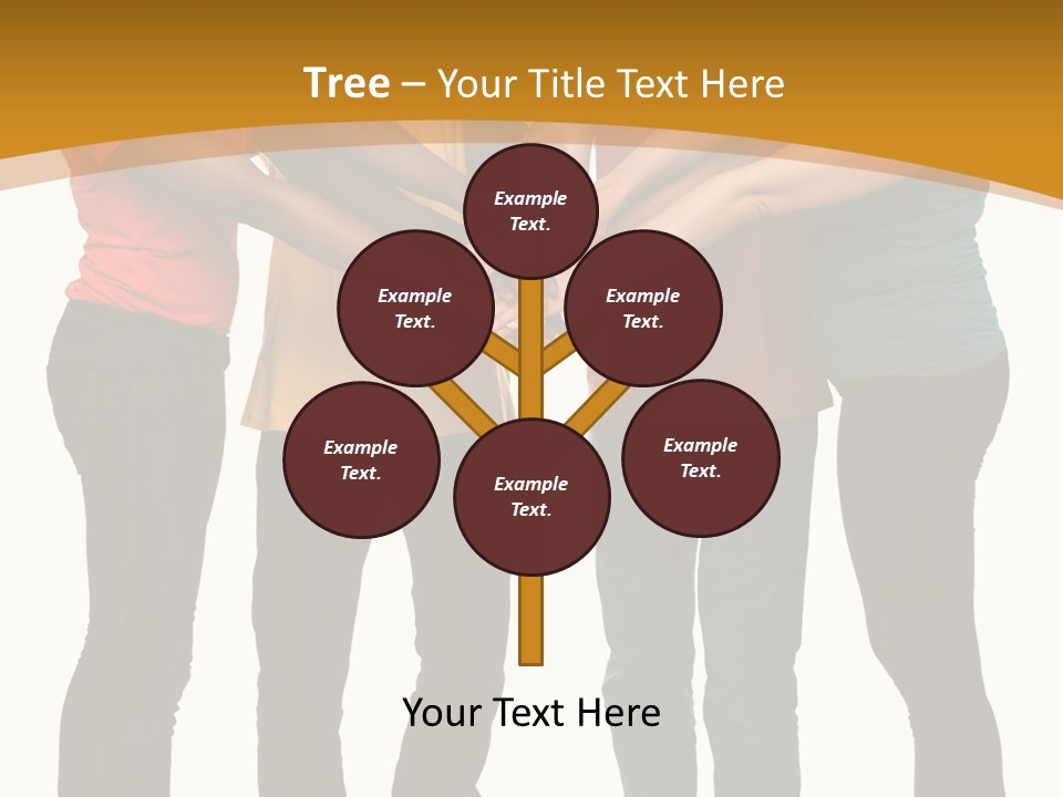 A Group Of People Holding Hands In A Circle PowerPoint Template
