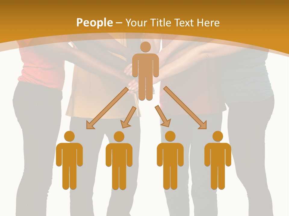 A Group Of People Holding Hands In A Circle PowerPoint Template