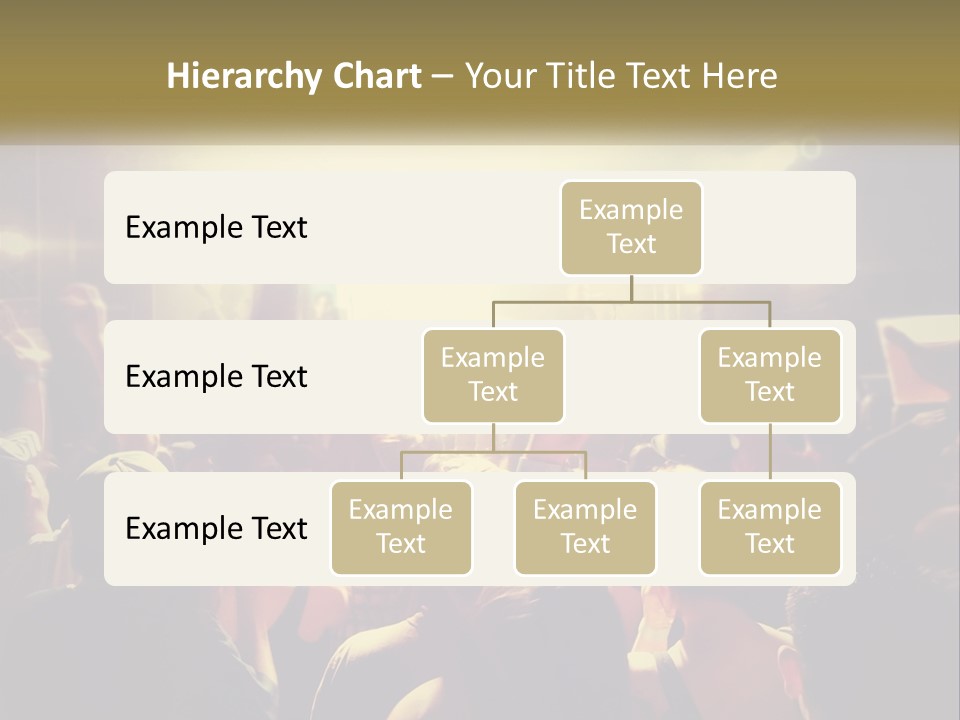 A Crowd Of People At A Concert With Their Hands Up PowerPoint Template