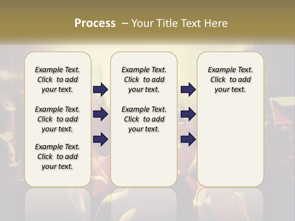 A Crowd Of People At A Concert With Their Hands Up PowerPoint Template