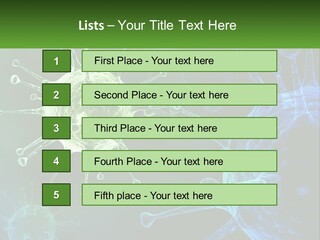 A Group Of Blue And Green Cells With The Words Name Of Presentation PowerPoint Template