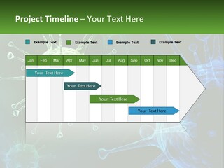 A Group Of Blue And Green Cells With The Words Name Of Presentation PowerPoint Template