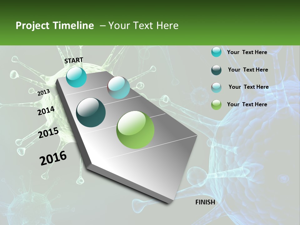 A Group Of Blue And Green Cells With The Words Name Of Presentation PowerPoint Template