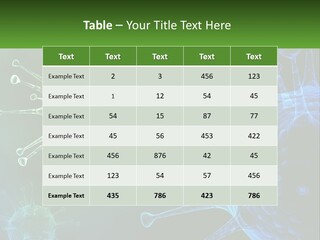 A Group Of Blue And Green Cells With The Words Name Of Presentation PowerPoint Template