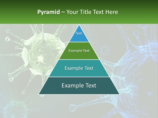 A Group Of Blue And Green Cells With The Words Name Of Presentation PowerPoint Template