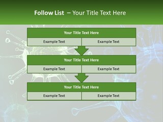 A Group Of Blue And Green Cells With The Words Name Of Presentation PowerPoint Template