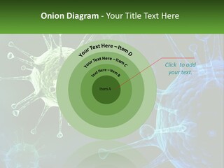 A Group Of Blue And Green Cells With The Words Name Of Presentation PowerPoint Template