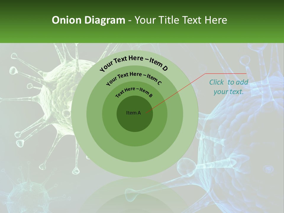 A Group Of Blue And Green Cells With The Words Name Of Presentation PowerPoint Template