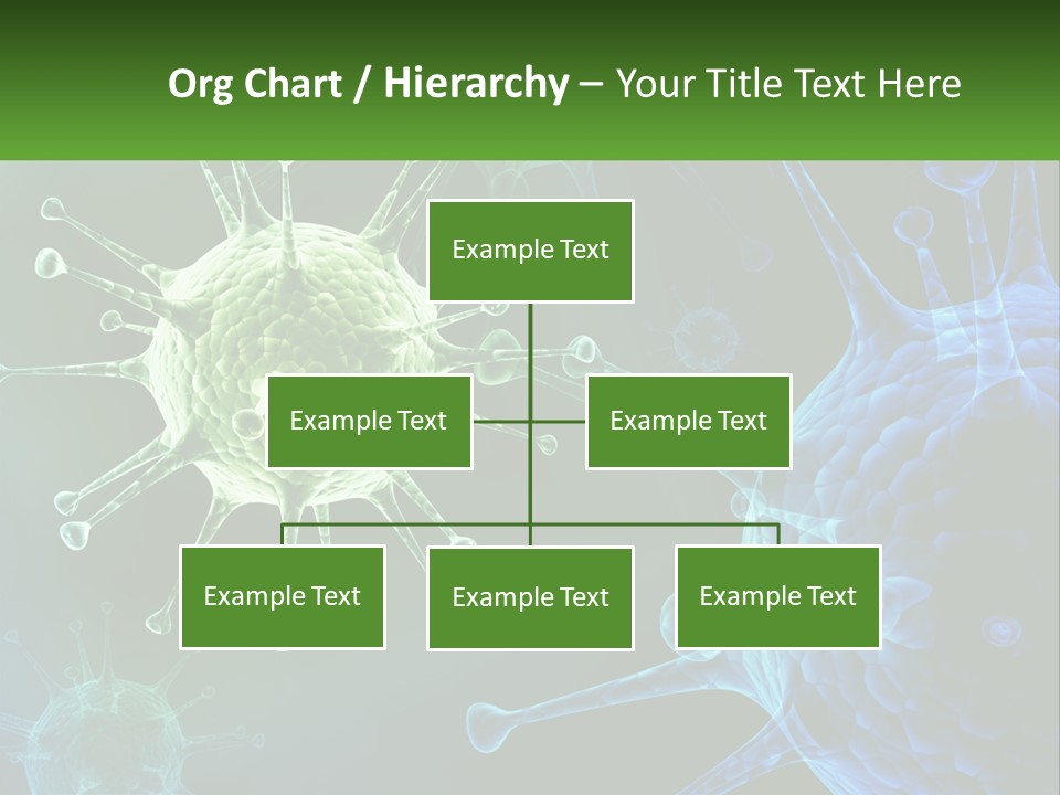 A Group Of Blue And Green Cells With The Words Name Of Presentation PowerPoint Template