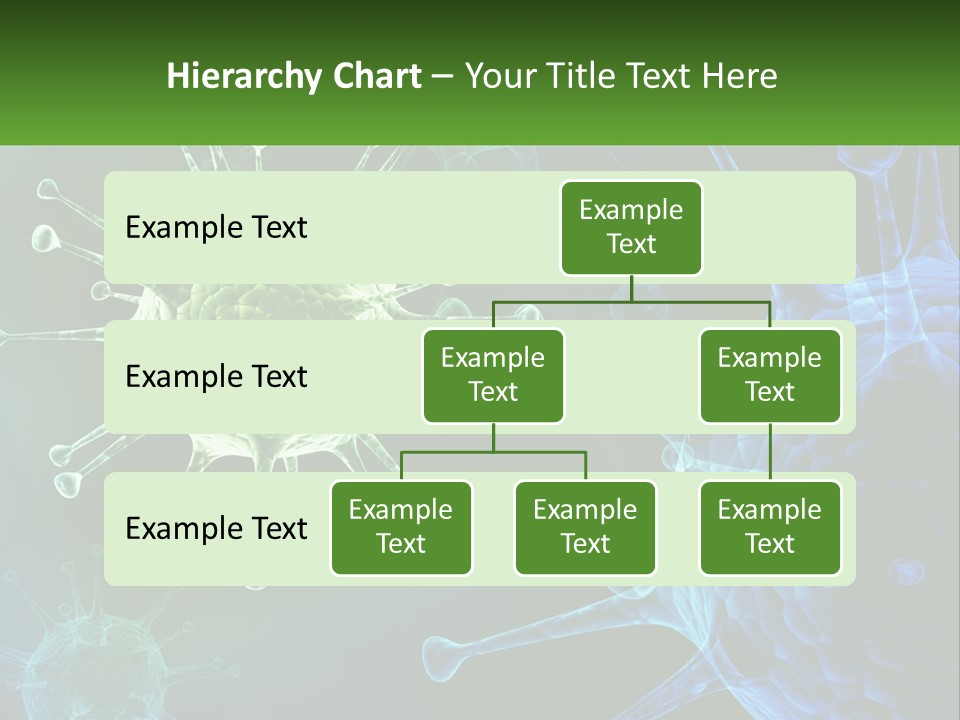 A Group Of Blue And Green Cells With The Words Name Of Presentation PowerPoint Template