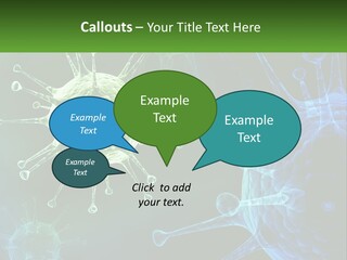 A Group Of Blue And Green Cells With The Words Name Of Presentation PowerPoint Template