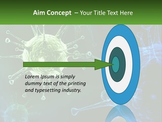 A Group Of Blue And Green Cells With The Words Name Of Presentation PowerPoint Template