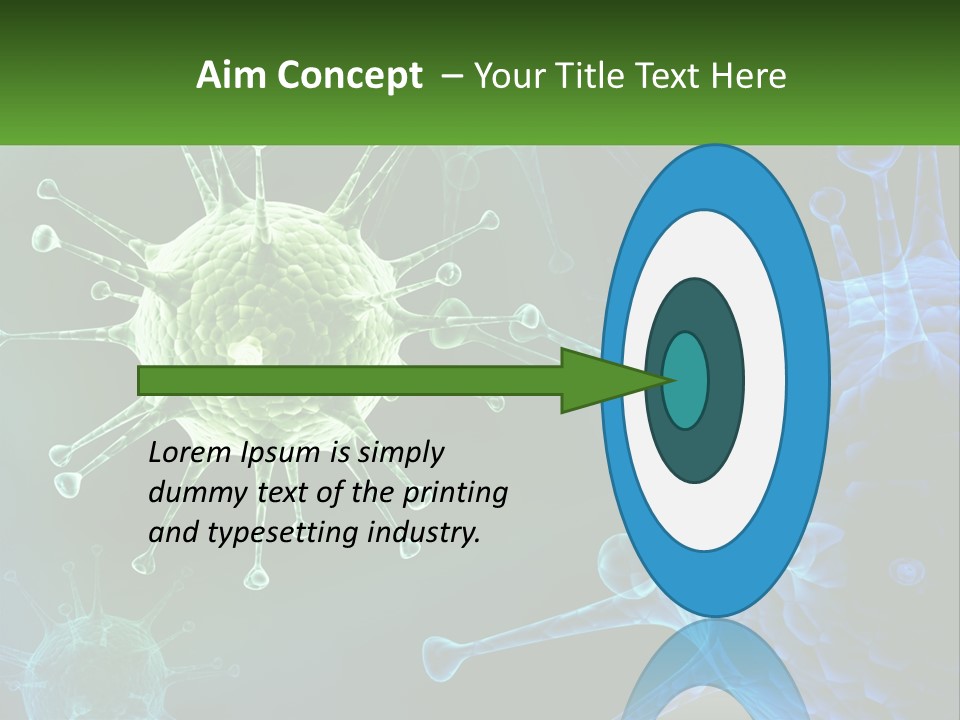 A Group Of Blue And Green Cells With The Words Name Of Presentation PowerPoint Template