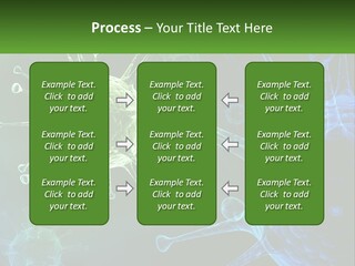 A Group Of Blue And Green Cells With The Words Name Of Presentation PowerPoint Template