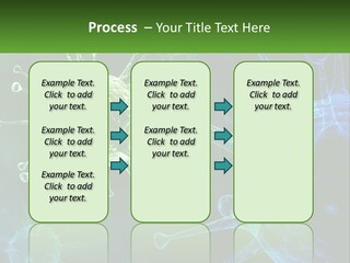 A Group Of Blue And Green Cells With The Words Name Of Presentation PowerPoint Template