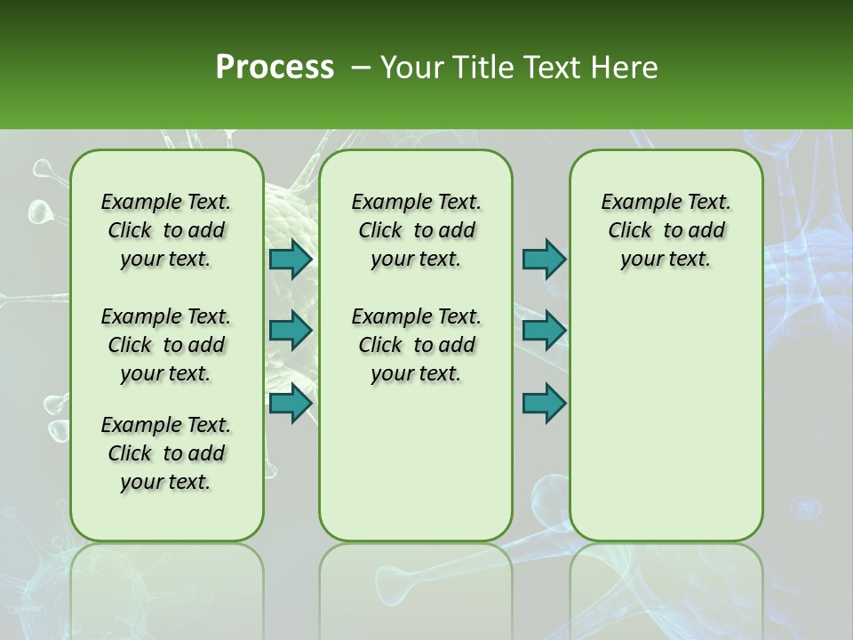 A Group Of Blue And Green Cells With The Words Name Of Presentation PowerPoint Template