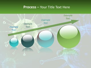 A Group Of Blue And Green Cells With The Words Name Of Presentation PowerPoint Template