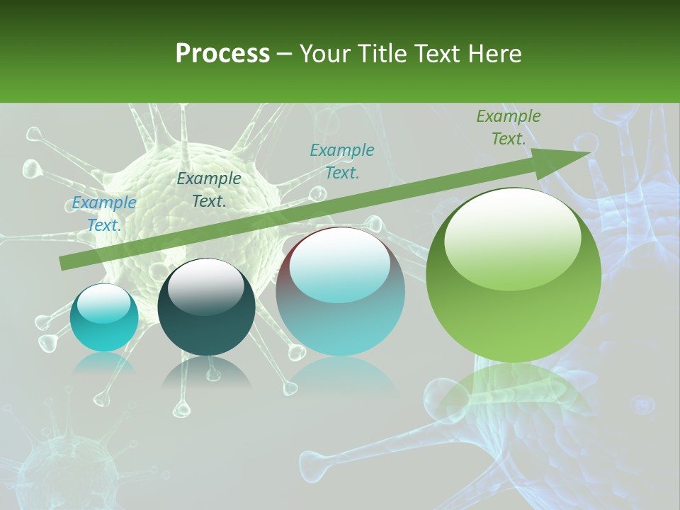 A Group Of Blue And Green Cells With The Words Name Of Presentation PowerPoint Template