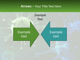 A Group Of Blue And Green Cells With The Words Name Of Presentation PowerPoint Template