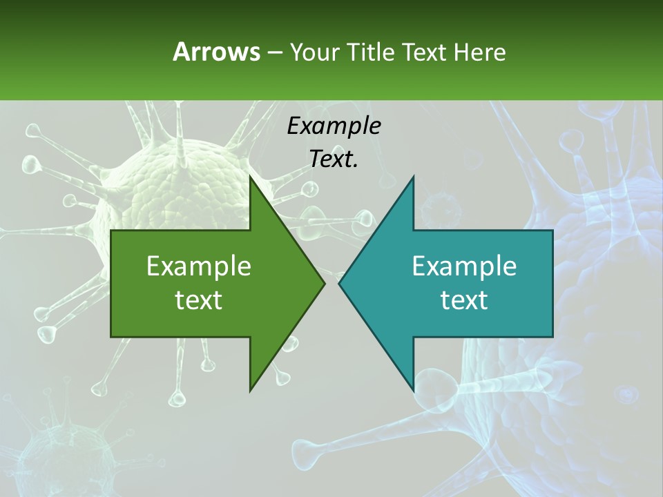 A Group Of Blue And Green Cells With The Words Name Of Presentation PowerPoint Template