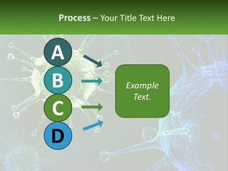 A Group Of Blue And Green Cells With The Words Name Of Presentation PowerPoint Template