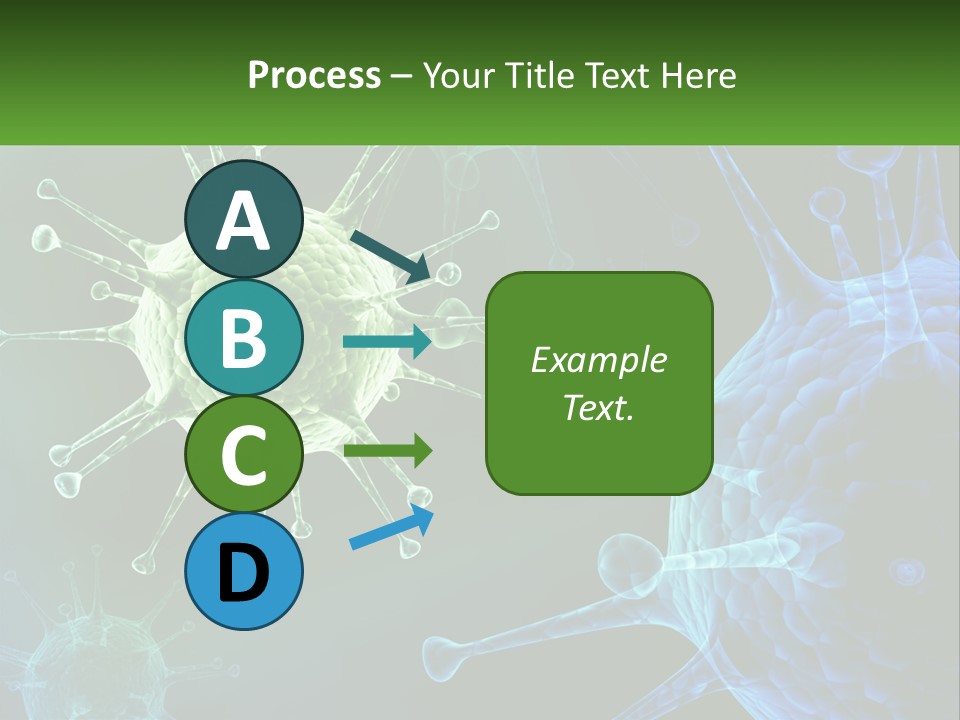A Group Of Blue And Green Cells With The Words Name Of Presentation PowerPoint Template