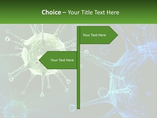 A Group Of Blue And Green Cells With The Words Name Of Presentation PowerPoint Template